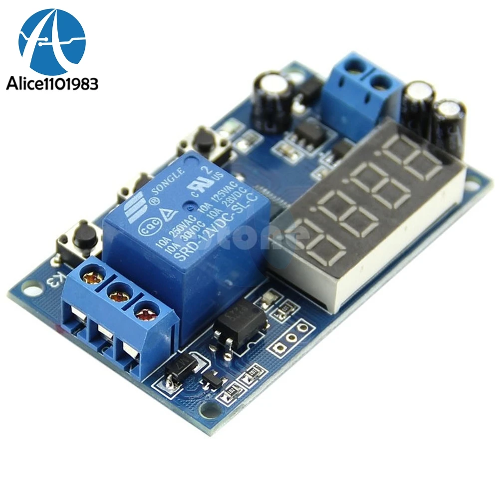 DC 12V LED Display Digital Delay Timer Control Switch Module PLC Automation Relay Module Diy Electronic Diy Kit Pcb Board
DC 12V LED Display Digital Delay Timer Control Switch Module PLC Automation Relay Module Diy Electronic Diy Kit Pcb Board