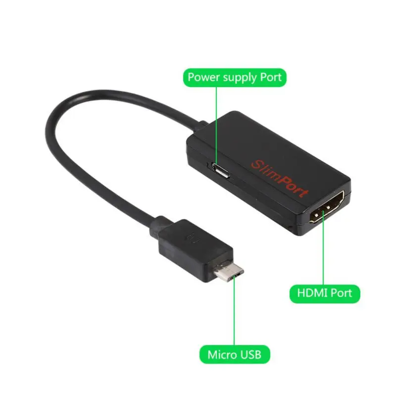 Micro USB to HDMI Adapter SlimPort Micro-USB to 4K HDMI Audio Video Cable For SmartPhone Tablet
Micro USB to HDMI Adapter SlimPort Micro-USB to 4K HDMI Audio Video Cable For SmartPhone Tablet