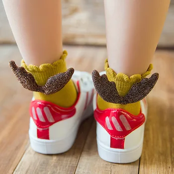 Baby Socks Angel Wings Design For Girls Kids Socks Children's Foot Wear Ruffled Knitted Filamentary Silver Fashion Socks
Baby Socks Angel Wings Design For Girls Kids Socks Children's Foot Wear Ruffled Knitted Filamentary Silver Fashion Socks