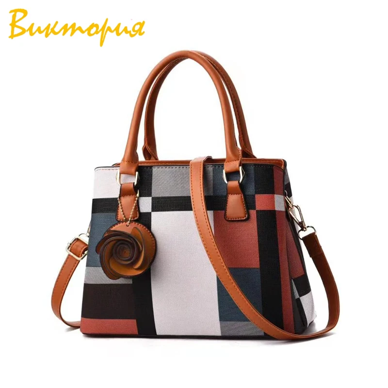 CHRAR'S brand handbag womens high quality fashion PU bags for women lattice Flower accessories Designer Shoulder Bags
CHRAR'S brand handbag womens high quality fashion PU bags for women lattice Flower accessories Designer Shoulder Bags