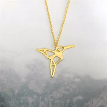 2017 Fashion unique cute pet Origami Hummingbird Pendant Choker Necklace for women girls delicate Christmas gift Jewelry
2017 Fashion unique cute pet Origami Hummingbird Pendant Choker Necklace for women girls delicate Christmas gift Jewelry