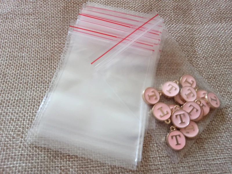 100 шт. пластиковые пакеты для хранения бижутерии 0 08 мм|thick bag|thick plastic bagthick zip bags |