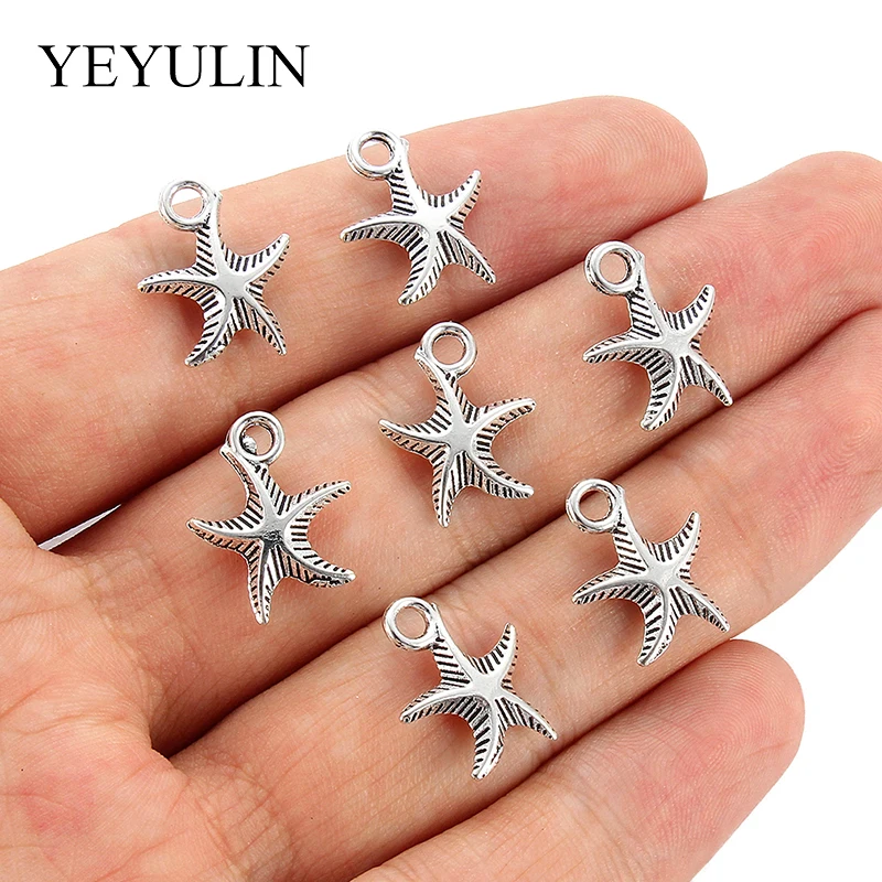 10 Pcs 16x13mm Starfish Antique Silver Alloy Charms Pendant DIY Bracelet Necklace Making Jewelry Accessories
10 Pcs 16x13mm Starfish Antique Silver Alloy Charms Pendant DIY Bracelet Necklace Making Jewelry Accessories