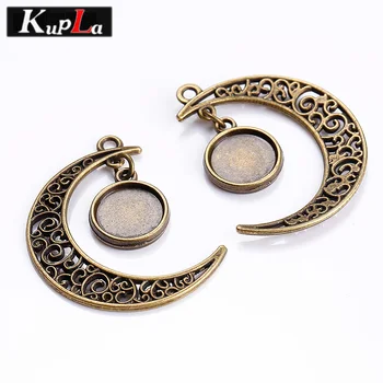 Kupla Vintage Metal Moon 12mm Double Sided Round Pendant Cabochon DIY Jewelry Blank Pendant Cabochon Settings 10pcs C5823
Kupla Vintage Metal Moon 12mm Double Sided Round Pendant Cabochon DIY Jewelry Blank Pendant Cabochon Settings 10pcs C5823