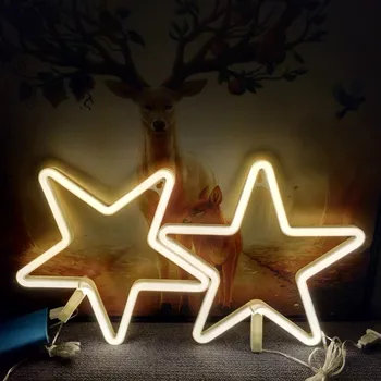 TONGER LED Star Fairy Neon Sign Led Light USB Battery Powered Night Lamp Neon Pink Light Children Room Wall Decoration
TONGER LED Star Fairy Neon Sign Led Light USB Battery Powered Night Lamp Neon Pink Light Children Room Wall Decoration