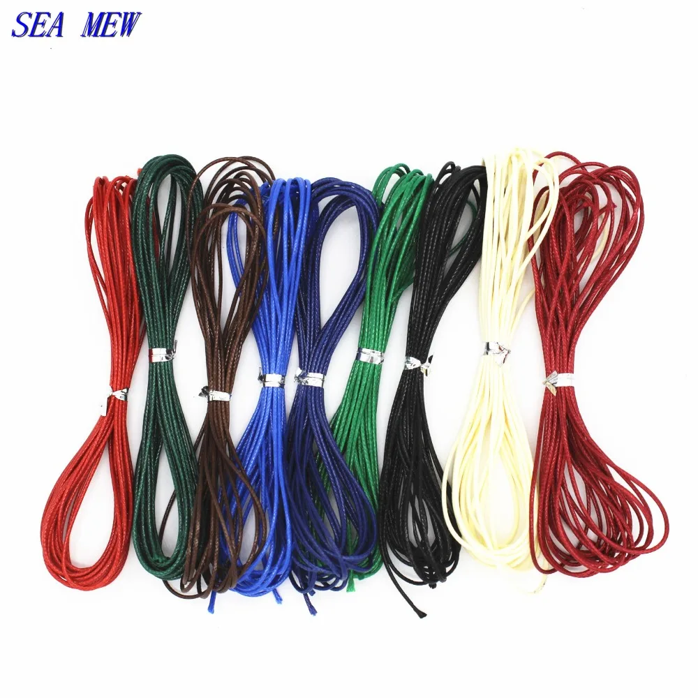 SEA MEW 10 Meters Diameter 1.5MM Waxed Thread Polyester Cord String Strap DIY Rope Jewelry Findings For Jewelry Making
SEA MEW 10 Meters Diameter 1.5MM Waxed Thread Polyester Cord String Strap DIY Rope Jewelry Findings For Jewelry Making