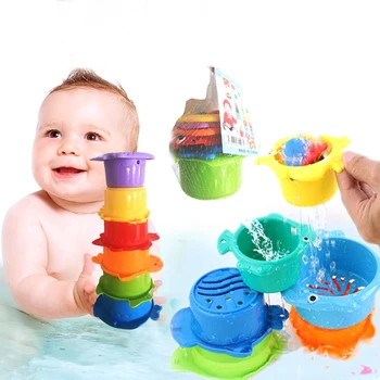 6Pcs Baby Stack Cup Bath Toy Rainbow Color Figures Folding Tower Funny Piles Cup Letter Toy Early Educational Toy For Kids Gift
6Pcs Baby Stack Cup Bath Toy Rainbow Color Figures Folding Tower Funny Piles Cup Letter Toy Early Educational Toy For Kids Gift