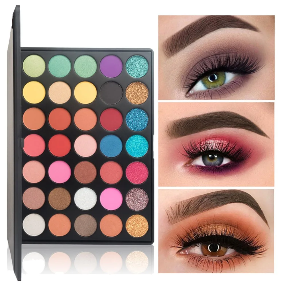 35 Colors Matte Shimmer Glitter Diamond Eye Shadow Powder Palette Matte Eyeshadow Cosmetic Makeup Water-tight Eyeshadow #F
35 Colors Matte Shimmer Glitter Diamond Eye Shadow Powder Palette Matte Eyeshadow Cosmetic Makeup Water-tight Eyeshadow #F