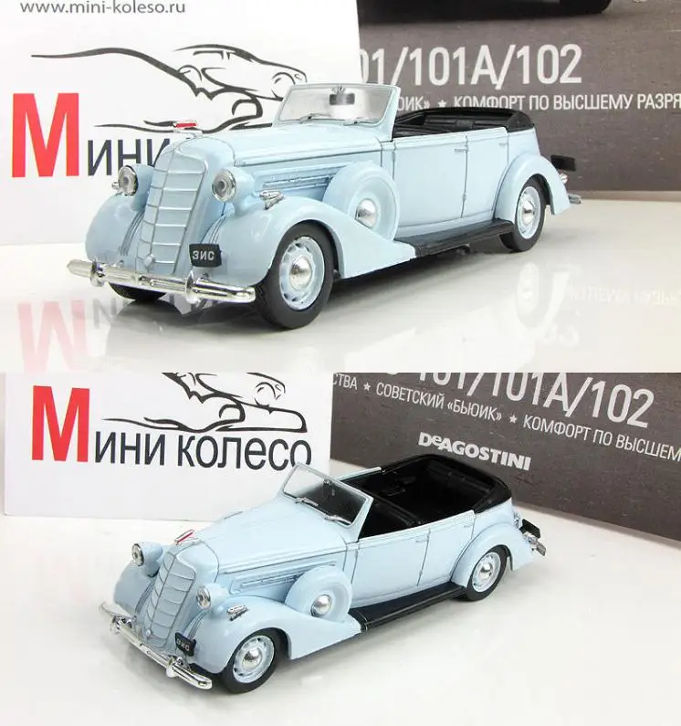 1:43 Advanced alloy car models high simulation Soviet convertible classic ZIS-102 metal diecasts toy vehicles free shipping | Игрушки и