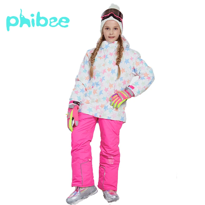 Phibee Girl Ski Suit Girl Children Clothes Warm Waterproof Windproof Snowboard Sets Winter Jacket Kids Clothes
Phibee Girl Ski Suit Girl Children Clothes Warm Waterproof Windproof Snowboard Sets Winter Jacket Kids Clothes