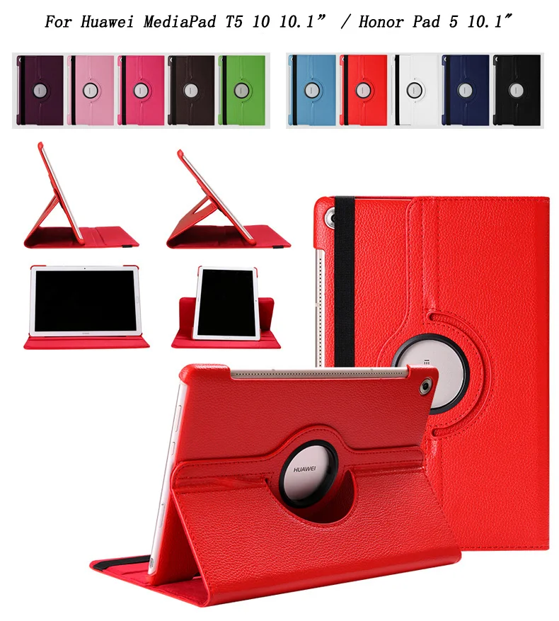 360 Degree Rotating Smart Case For Huawei MediaPad T5 10 10.1 inch / Honor Pad 5 10.1", PU Leather Flip Stand Tablet Cover Case
360 Degree Rotating Smart Case For Huawei MediaPad T5 10 10.1 inch / Honor Pad 5 10.1", PU Leather Flip Stand Tablet Cover Case