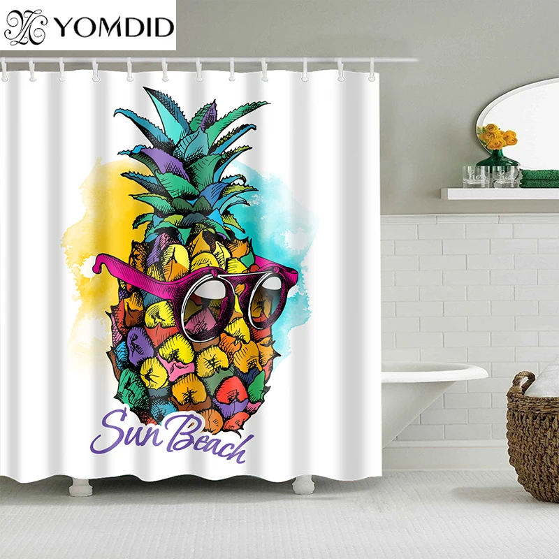 Natural Pattern Pineapple Polyester Shower Curtains Bathroom Shower Curtain Colorful Curtain Multi-size Bathroom Shower Curtain
Natural Pattern Pineapple Polyester Shower Curtains Bathroom Shower Curtain Colorful Curtain Multi-size Bathroom Shower Curtain