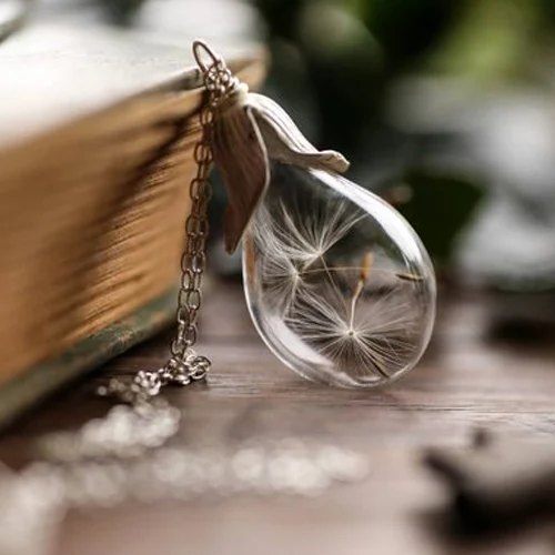 2PCS Make A Wish Glass Tear Drop Dandelion Real Seed Globe Necklace Natural dandelion seed Necklace For women
2PCS Make A Wish Glass Tear Drop Dandelion Real Seed Globe Necklace Natural dandelion seed Necklace For women
