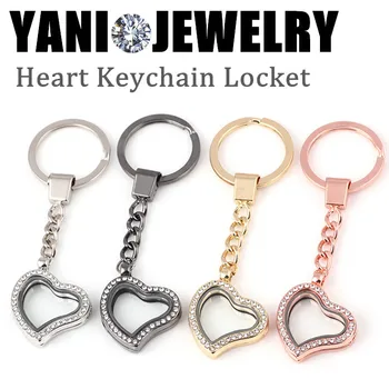 10pcs/lot Wholesale 4Colors Heart Keychain Locket with Crystal Magnetic Locket Key Ring Floating Locket
10pcs/lot Wholesale 4Colors Heart Keychain Locket with Crystal Magnetic Locket Key Ring Floating Locket