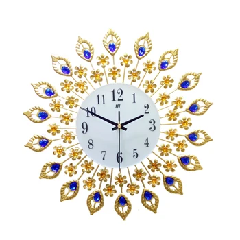 Big wall Clock Luxury Peacock Diamond Metal Crystal Digital Needle Clock Living Room Dedroom Hotel Home decoration Large Clock
Big wall Clock Luxury Peacock Diamond Metal Crystal Digital Needle Clock Living Room Dedroom Hotel Home decoration Large Clock