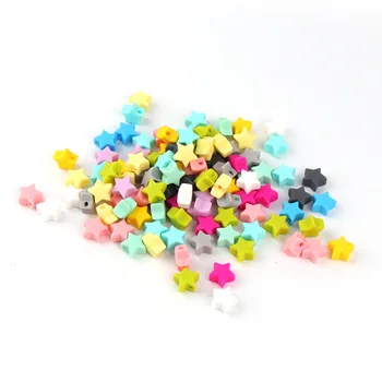 100pcs Silicone Beads Star Shape 14mm Food Grade Teether BPA Free No Toxic Beads Bracelet Diy Jewelry Baby Teether
100pcs Silicone Beads Star Shape 14mm Food Grade Teether BPA Free No Toxic Beads Bracelet Diy Jewelry Baby Teether