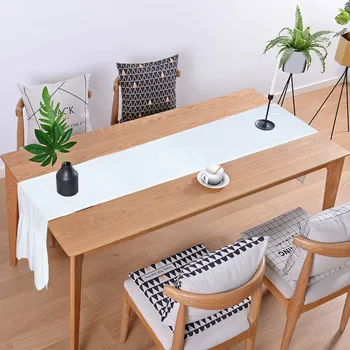 White Table Runner Home Hotel Dustproof Cloth Wedding Table Runner Decoration Corredor Da Tabela
White Table Runner Home Hotel Dustproof Cloth Wedding Table Runner Decoration Corredor Da Tabela