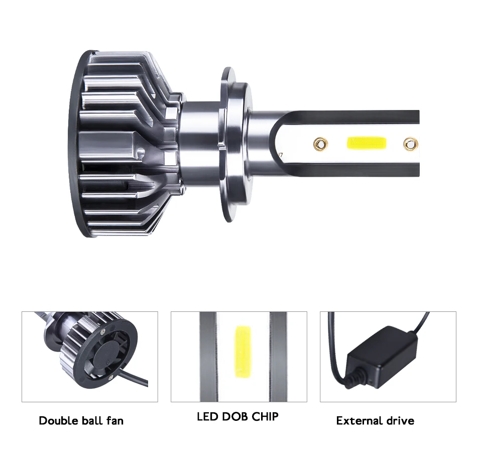 Foxcncar LED H7 3000K 4300K 6500K 8000K H4 LED Car Headlight canbus mini DOB 12V 10000LM 72W H1 H11 H8 9005 HB3 HB4 9006 9012 (2)