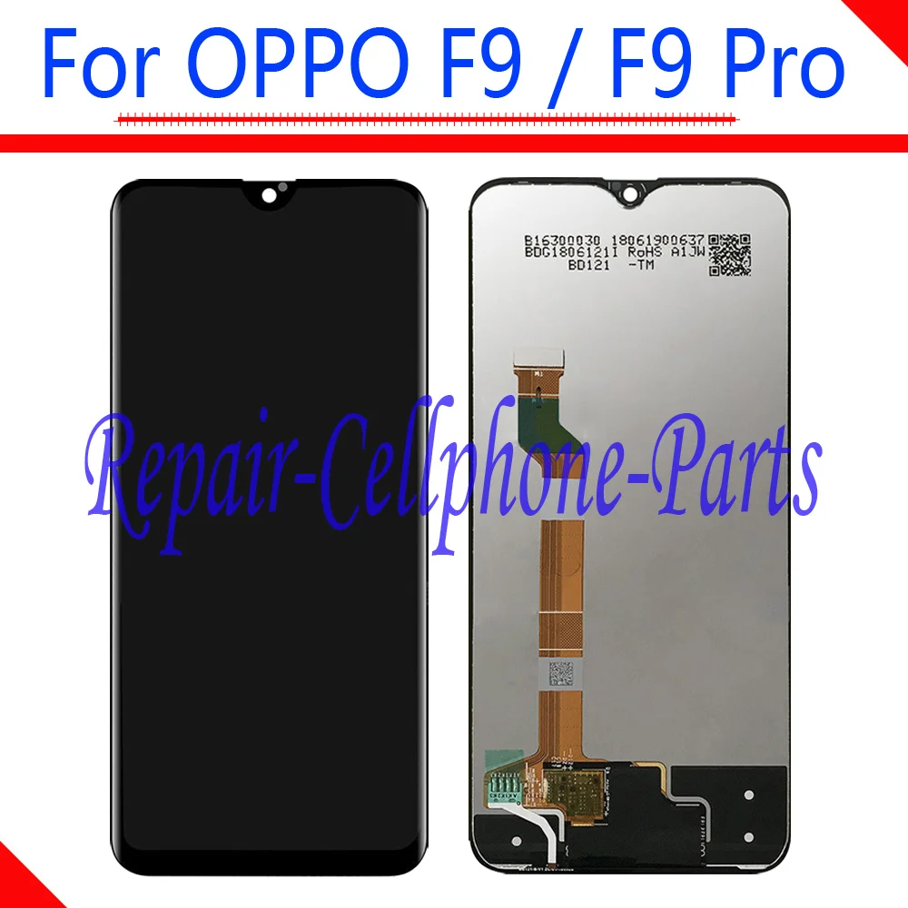 Black 6.3 inch New Full LCD DIsplay + Touch Screen Digitizer Assembly Replacement For OPPO F9 CPH1825 / F9 Pro CPH1823
Black 6.3 inch New Full LCD DIsplay + Touch Screen Digitizer Assembly Replacement For OPPO F9 CPH1825 / F9 Pro CPH1823