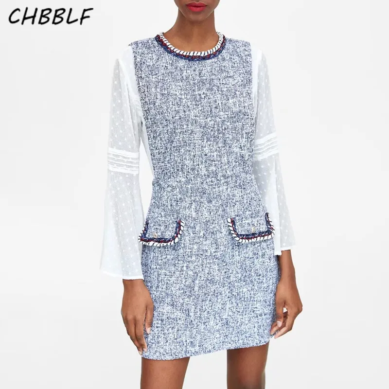 women elegant sleeveless tweed tank dress one piece lady spring streetwear dresses vestidos mujer BGB8040
women elegant sleeveless tweed tank dress one piece lady spring streetwear dresses vestidos mujer BGB8040