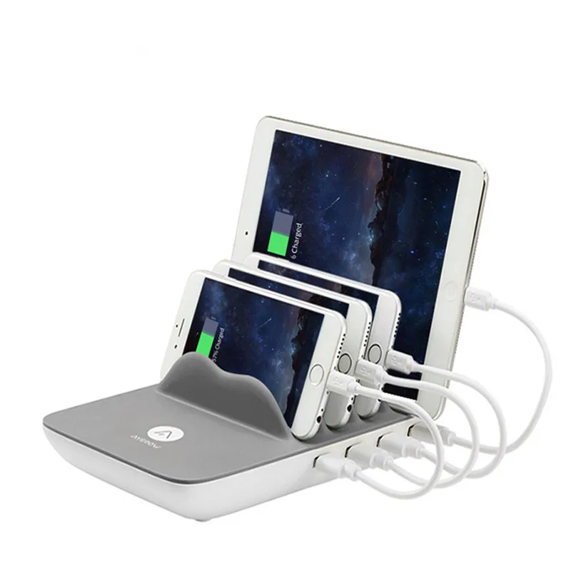 5 Ports desktop USB Charger Multi-port USB Charging Station Dock