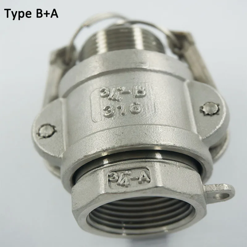 3" Type B + A Male Coupler Quick Camlock Adapter SS304 Stianless Steel BSPT Thread end
3" Type B + A Male Coupler Quick Camlock Adapter SS304 Stianless Steel BSPT Thread end
