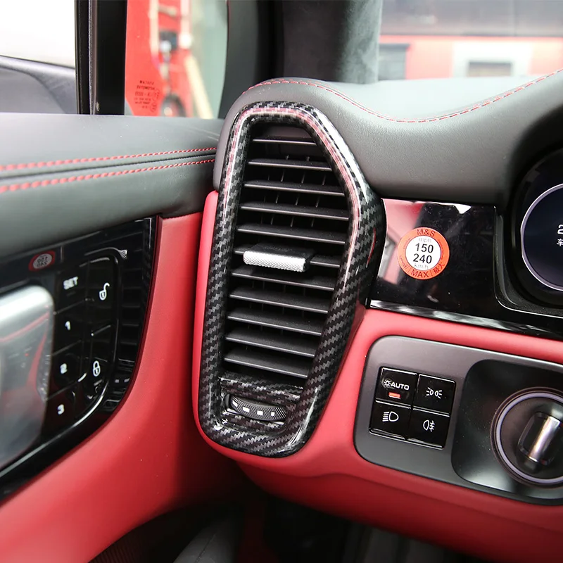 Carbon Fiber Printed Car Side A/C Air Outlet Cover Styling Moulding Trim for Porsche Cayenne 2018 2019 Interior Decoration
Carbon Fiber Printed Car Side A/C Air Outlet Cover Styling Moulding Trim for Porsche Cayenne 2018 2019 Interior Decoration