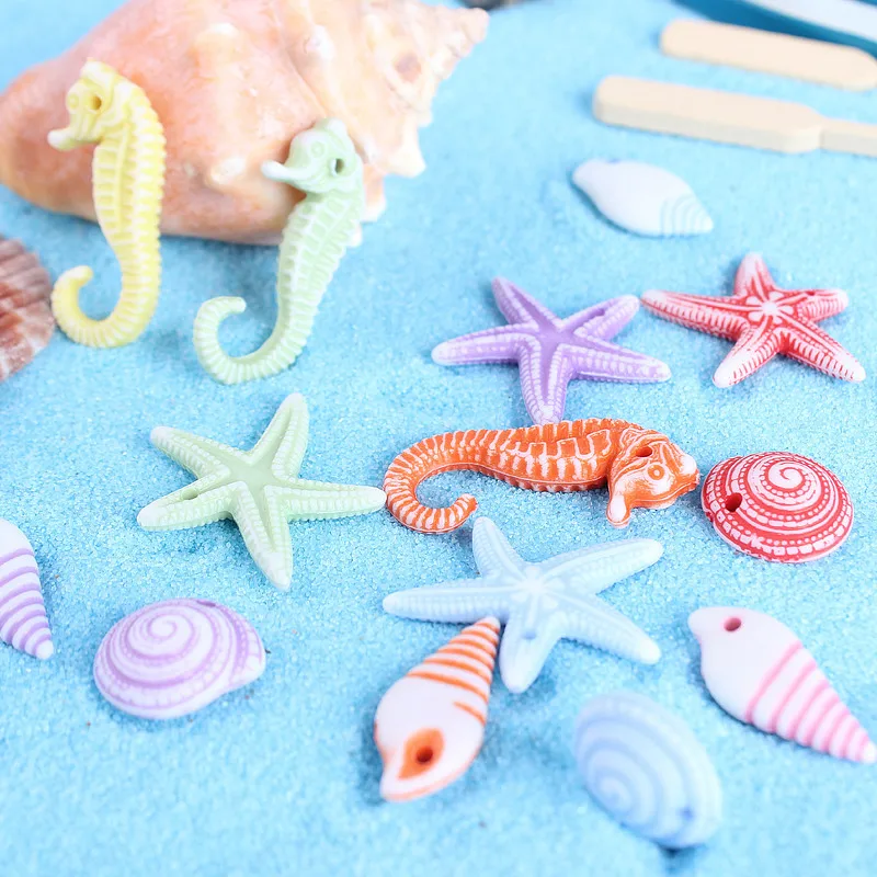 20pcs Mini White Conch Decorations Aquarium Shell Crafts Nautical