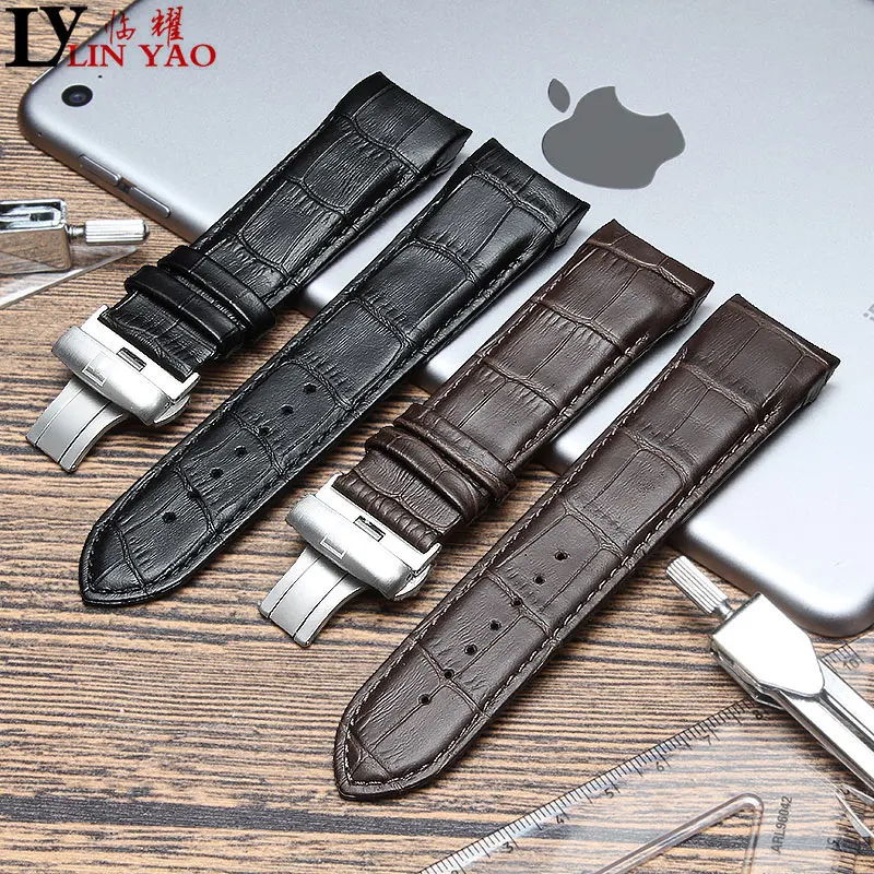 Curved End Genuine Calf Leather Watchband for T035 Couturier Watch Band Butterfly Buckle Strap Wrist Bracelet 22mm 23mm 24mm
Curved End Genuine Calf Leather Watchband for T035 Couturier Watch Band Butterfly Buckle Strap Wrist Bracelet 22mm 23mm 24mm