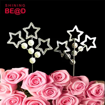 30pcs/lot+ Crystal Diamante Ivory Pearl Rhinestone Star Cake Topper For Wedding Decoration
30pcs/lot+ Crystal Diamante Ivory Pearl Rhinestone Star Cake Topper For Wedding Decoration