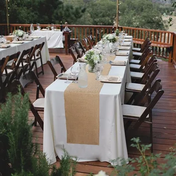 OurWarm Vintage Burlap Table Runners for Wedding Decoration Natural Jute Hessian Runner Country Party Tablecloths Home Textiles
OurWarm Vintage Burlap Table Runners for Wedding Decoration Natural Jute Hessian Runner Country Party Tablecloths Home Textiles