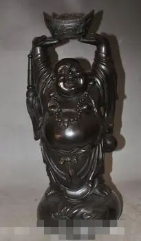 S06737 16"china Tibet Buddhism Bronze wealth lucky yuanbao happy Maitreya Buddha Statue
S06737 16"china Tibet Buddhism Bronze wealth lucky yuanbao happy Maitreya Buddha Statue