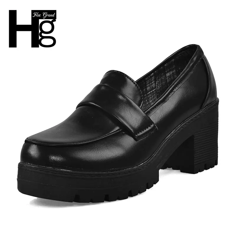 HEE GRAND 2017 Autumn Women Basic Pumps Ladies Casual Thick High Heel Slip On Female Black Loafer Shoes XWD2476
HEE GRAND 2017 Autumn Women Basic Pumps Ladies Casual Thick High Heel Slip On Female Black Loafer Shoes XWD2476