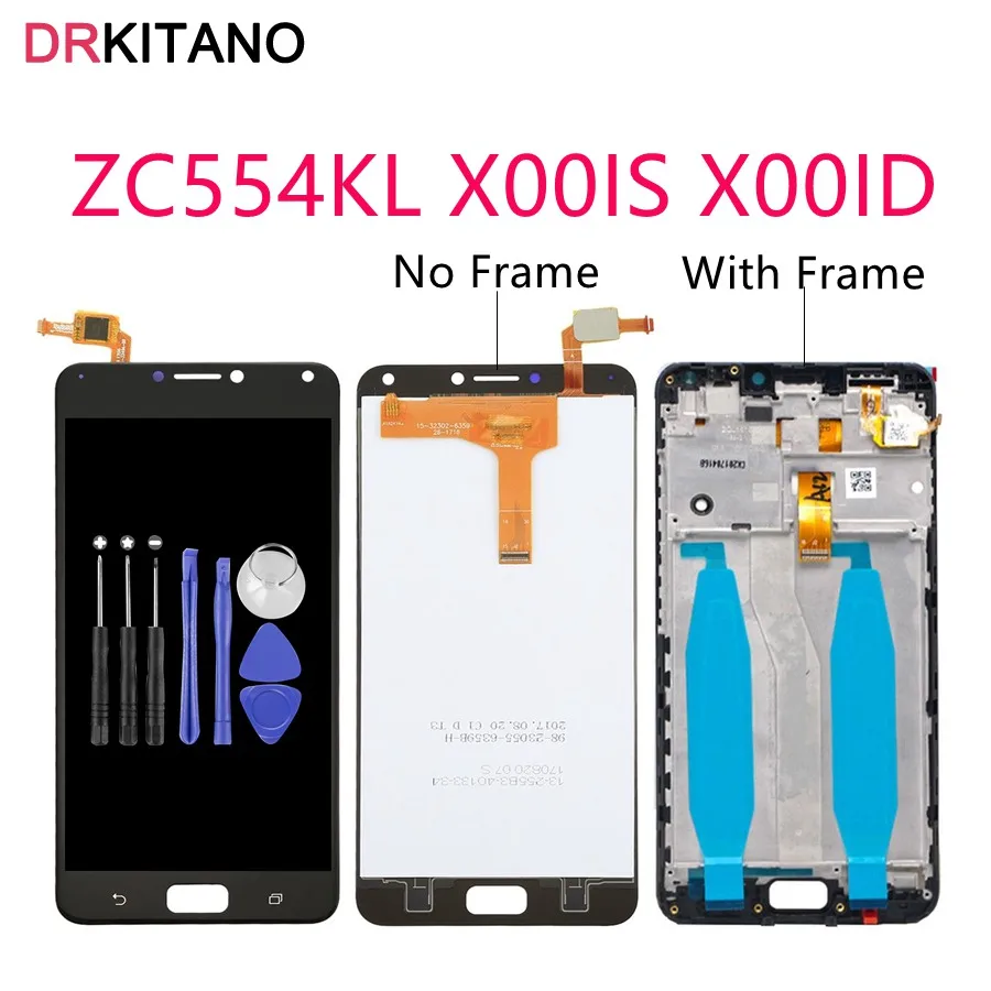 For ASUS Zenfone 4 Max ZC554KL LCD Display Touch Screen Digitizer For 5.5" ASUS ZC554KL LCD With Frame Screen Replacement
For ASUS Zenfone 4 Max ZC554KL LCD Display Touch Screen Digitizer For 5.5" ASUS ZC554KL LCD With Frame Screen Replacement