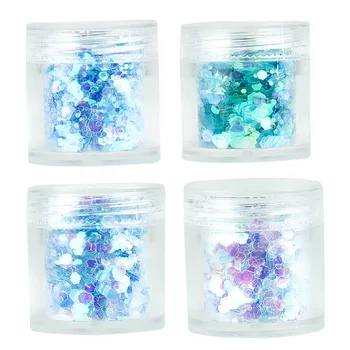 4 Boxes 4x 10ml Ice Queen Iridescent Glitter Mix Set / Chunky & Fine Glitter Mixed Festival Face & Body Nail art Hair, PLA107-16
4 Boxes 4x 10ml Ice Queen Iridescent Glitter Mix Set / Chunky & Fine Glitter Mixed Festival Face & Body Nail art Hair, PLA107-16