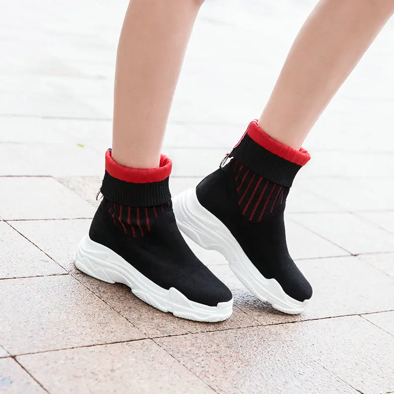 LDHZXC 2019 Women Ankle Boots Fashion Round Toe Wedges Heel All Match Platform Winter Boots Women Shoes Boots Size 34-46
LDHZXC 2019 Women Ankle Boots Fashion Round Toe Wedges Heel All Match Platform Winter Boots Women Shoes Boots Size 34-46