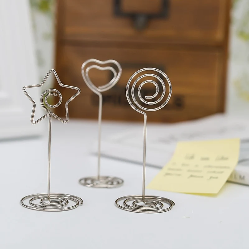 1pc Place Card Holder Heart Shape Clips Place Card Holder/Photo Holder Wedding Table Decoration Favors
1pc Place Card Holder Heart Shape Clips Place Card Holder/Photo Holder Wedding Table Decoration Favors