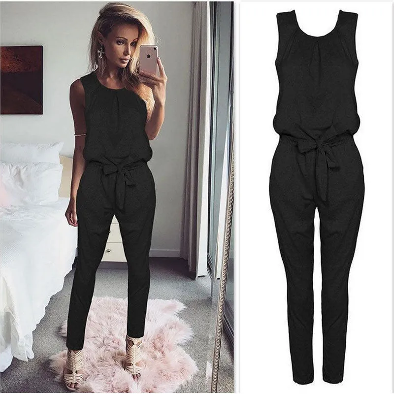 2018 Summer Rompers Womens Jumpsuit Sexy Ladies Casual Elegant Sleeveless Long Trousers Plus Size S -Xl
2018 Summer Rompers Womens Jumpsuit Sexy Ladies Casual Elegant Sleeveless Long Trousers Plus Size S -Xl