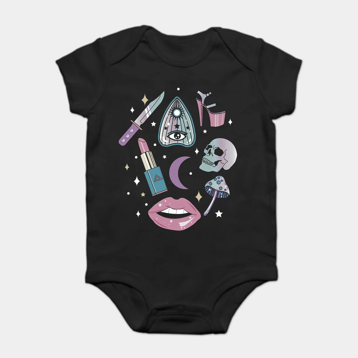 Baby Onesie Baby Bodysuits kid t shirt Printed Cotton Short-Sleeve Girly Pastel Goth Witch Pattern
Baby Onesie Baby Bodysuits kid t shirt Printed Cotton Short-Sleeve Girly Pastel Goth Witch Pattern