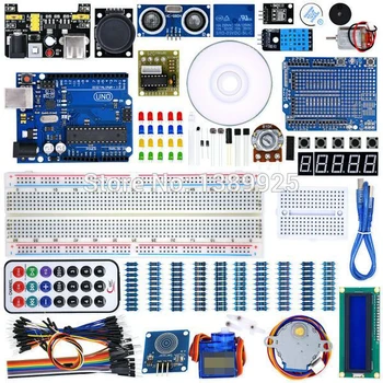 UNO Project Super Starter Kit with Tutorial, 5V Relay, UNO R3, Power Supply Module, Servo Motor, 9V Battery with DC,ect.
UNO Project Super Starter Kit with Tutorial, 5V Relay, UNO R3, Power Supply Module, Servo Motor, 9V Battery with DC,ect.