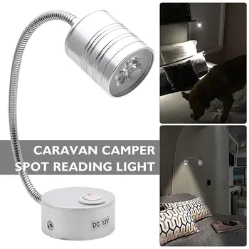 12V 3W Interior Light LED Spot Reading Light Switch ON/OFF Van Caravan Boat Camper
12V 3W Interior Light LED Spot Reading Light Switch ON/OFF Van Caravan Boat Camper