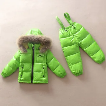 Kabulandy Russian Winteal Fur Children Clothing Set Down Boys Snowsuit Baby Outerwear Waterproof Girls Jackets Kids Clothes 
Kabulandy Russian Winteal Fur Children Clothing Set Down Boys Snowsuit Baby Outerwear Waterproof Girls Jackets Kids Clothes