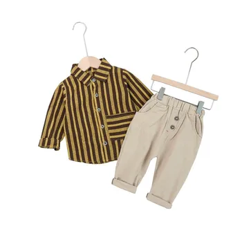 Autumn Children Clothes Sets Baby Boy Girl Clothes Kids Striped Shirt Pants 2Pcs/set Toddler Fashion Cotton Clothing Tracksuits
Autumn Children Clothes Sets Baby Boy Girl Clothes Kids Striped Shirt Pants 2Pcs/set Toddler Fashion Cotton Clothing Tracksuits