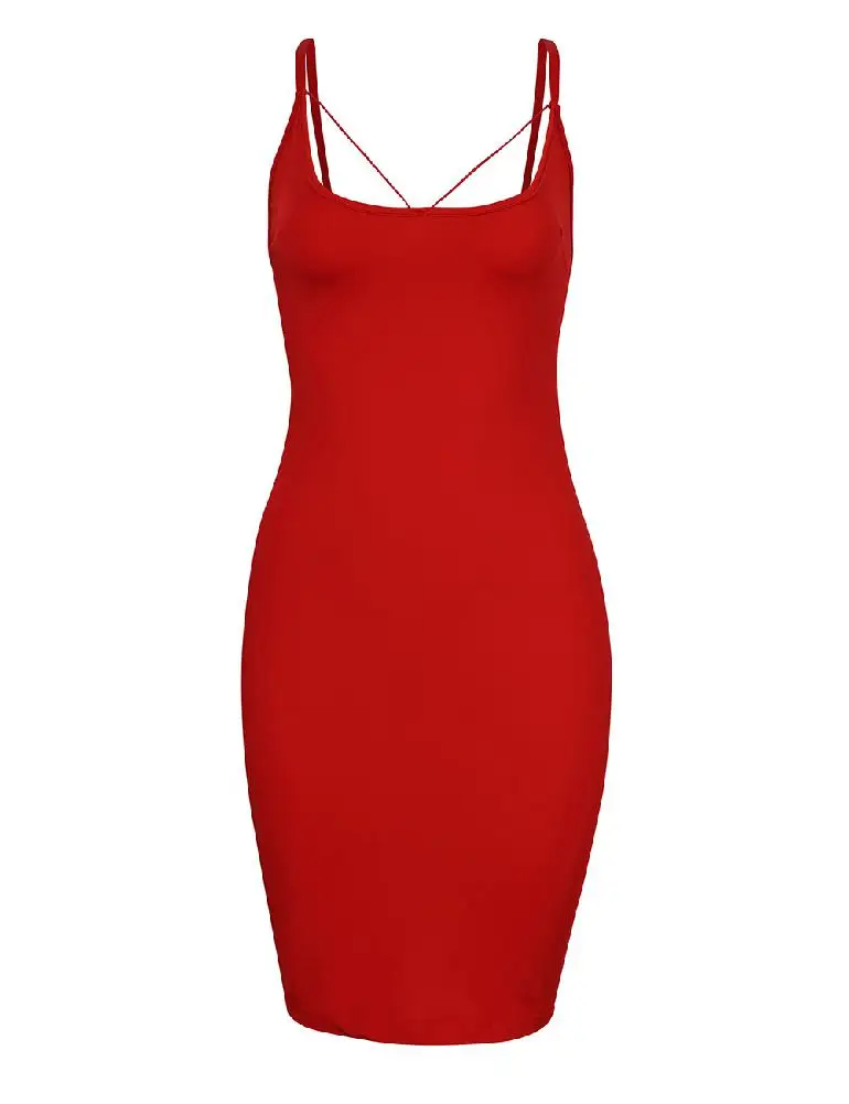 Mrwonder YesFashion Для женщин модные пикантные спинки Спагетти ремень Короткие Bodycon