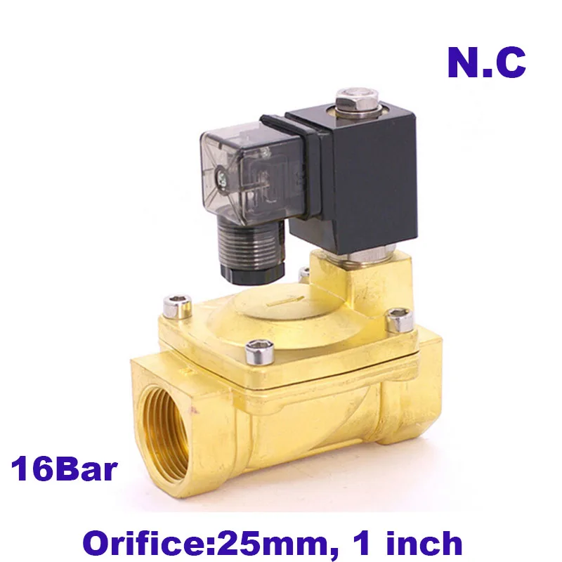 

GOGO Normally Closed 2 way Pilot Diaphragm Brass electric 12v dc 24V 220V water pneumatic Solenoid Valve 1" BSP 25mm PX-25 NBR