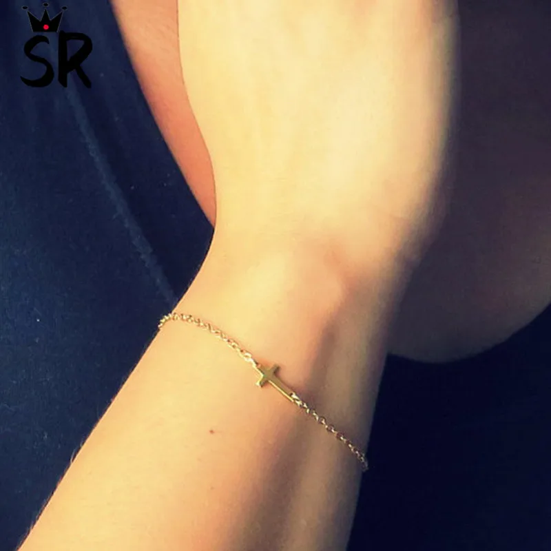 2019 Hot Selling Delicate Tiny Cross Braclet Simple Charm Bracelets for Women Gold Alloy Bracelet Everyday Jewelry Wedding Gifts
2019 Hot Selling Delicate Tiny Cross Braclet Simple Charm Bracelets for Women Gold Alloy Bracelet Everyday Jewelry Wedding Gifts