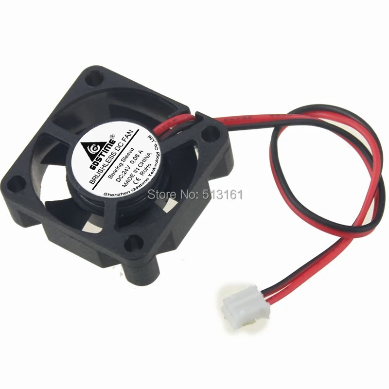 

2pcs Gdstime High Speed DC 24V 2Pin 3010 30mm x 30mm x 10mm Mini Brushless Cooler Cooling Fan