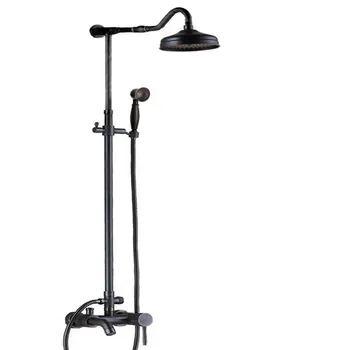 Black Oil Rubbed Brass Single Handle Bathroom Rainfall Rain Shower Head Faucet Set Mixer Tap Wall Mounted mrs601
Black Oil Rubbed Brass Single Handle Bathroom Rainfall Rain Shower Head Faucet Set Mixer Tap Wall Mounted mrs601