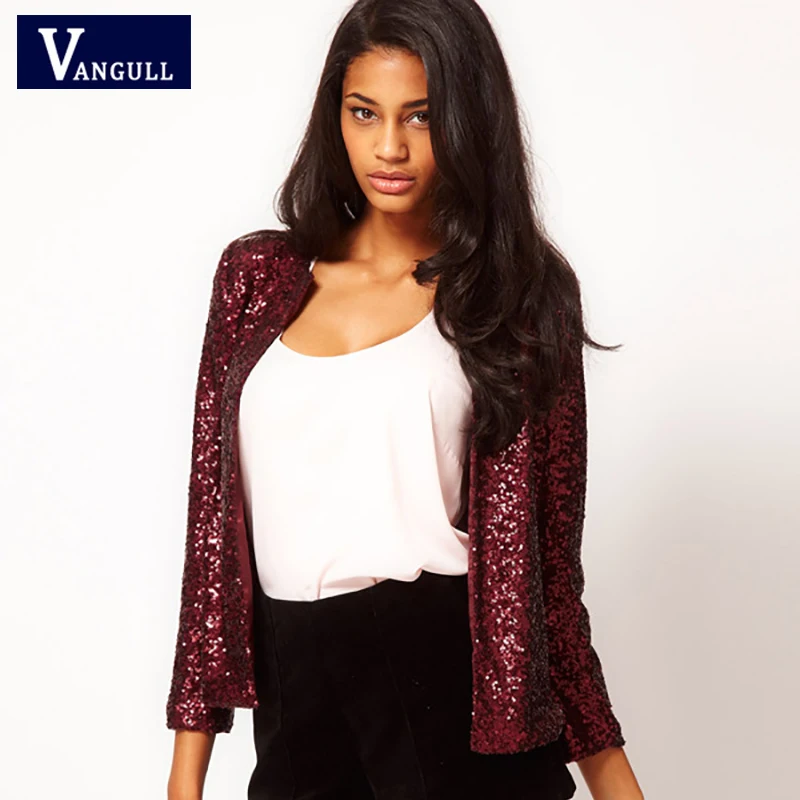 Vangull Fashion Gold Sequin Jacket Coat Women Long Sleeve Short Jacket 2019 New O-Neck Thin Slim Covered Button Female Outerwear
Vangull Fashion Gold Sequin Jacket Coat Women Long Sleeve Short Jacket 2019 New O-Neck Thin Slim Covered Button Female Outerwear