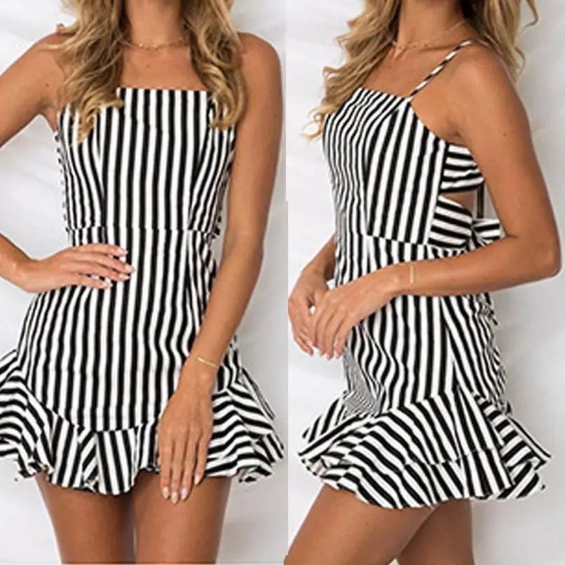KANCOOLD dress new high quality girl Printing Camisole Sexy Backless Dress Ruffles Stripe Summer Mini dress women AP25
KANCOOLD dress new high quality girl Printing Camisole Sexy Backless Dress Ruffles Stripe Summer Mini dress women AP25